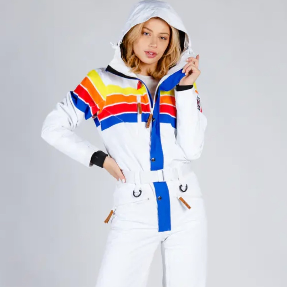 OOSC Retro Striped Ski Suit